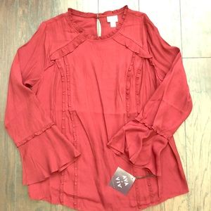 Target Ava & Viv Plus Size Long Sleeve Top Size 1X